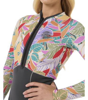 RIP CURL G-BOMB 1.5MM LONG SLEEVE CHEST ZIP SHORTY  - TRAJE DE SURF MUJER