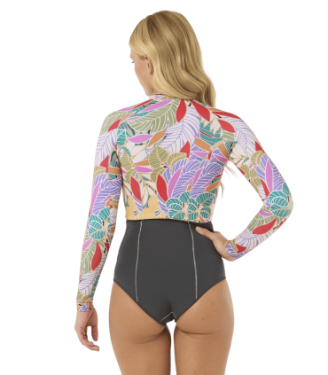 RIP CURL G-BOMB 1.5MM LONG SLEEVE CHEST ZIP SHORTY  - TRAJE DE SURF MUJER