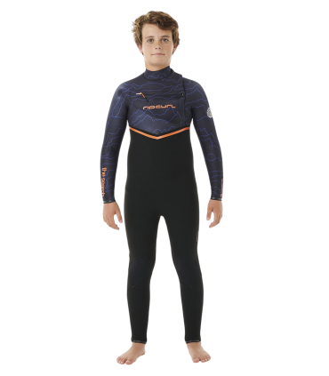 RIP CURL KIDS FLASHBOMB 3/2 CHEST ZIP – TRAJE DE NEOPRENO NIÑO | NEOPRENO SURF INFANTIL