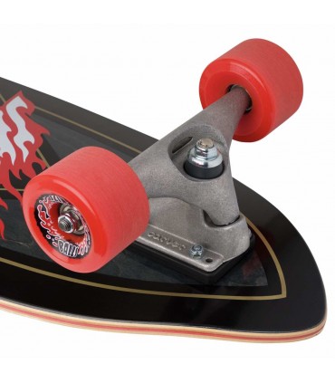 SANTA CRUZ X CARVER - FLAMED NOT A DOG 9.75" X 29.95"