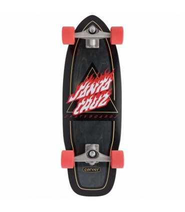 SANTA CRUZ X CARVER - FLAMED NOT A DOG 9.75" X 29.95"